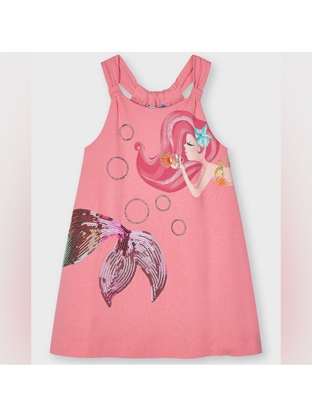 Size 3 Toddler Mayoral Pink Mermaid Casual Dress